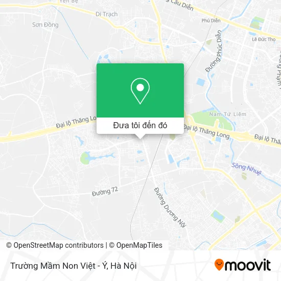 Bản đồ Trường Mầm Non Việt - Ý