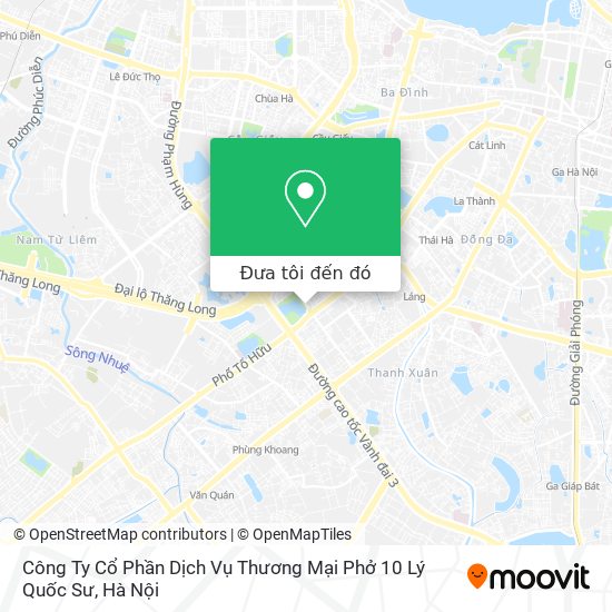 Bản đồ Công Ty Cổ Phần Dịch Vụ Thương Mại Phở 10 Lý Quốc Sư