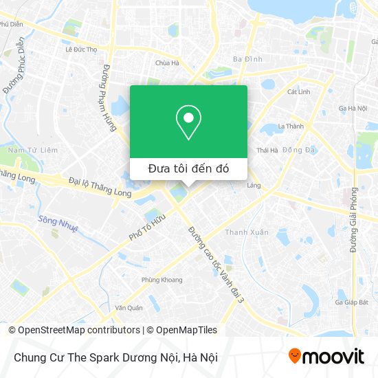 Bản đồ Chung Cư The Spark Dương Nội