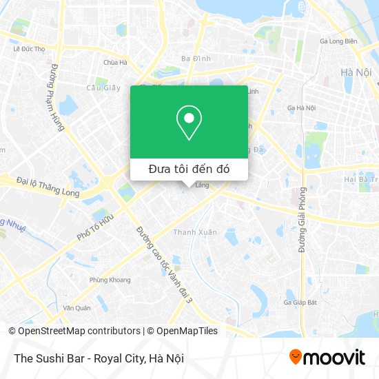 Bản đồ The Sushi Bar - Royal City