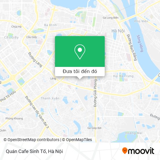 Bản đồ Quán Cafe Sinh Tố