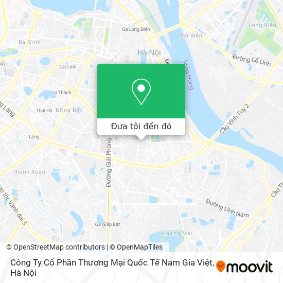 Bản đồ Công Ty Cổ Phần Thương Mại Quốc Tế Nam Gia Việt