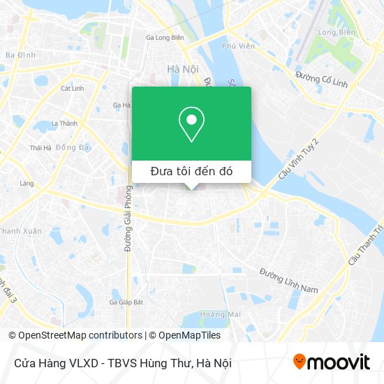 Bản đồ Cửa Hàng VLXD - TBVS Hùng Thư