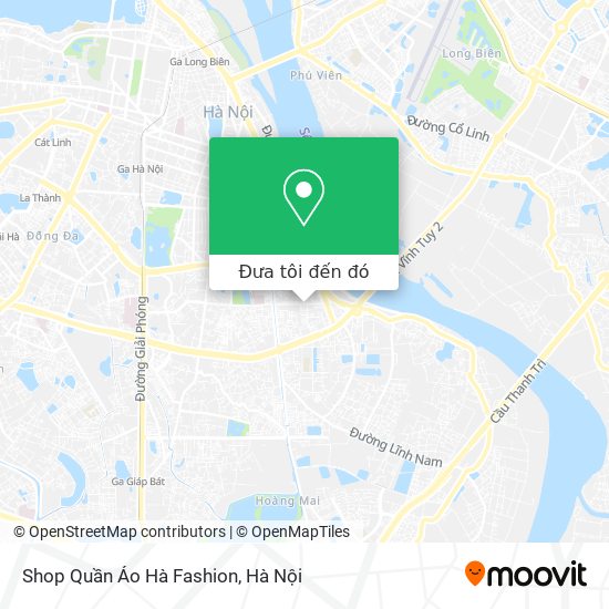 Bản đồ Shop Quần Áo Hà Fashion