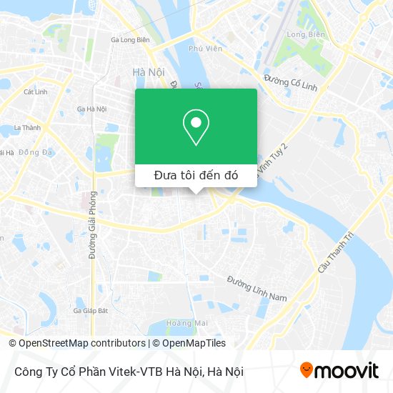Bản đồ Công Ty Cổ Phần Vitek-VTB Hà Nội