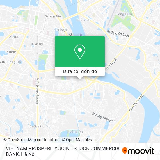 Bản đồ VIETNAM PROSPERITY JOINT STOCK COMMERCIAL BANK