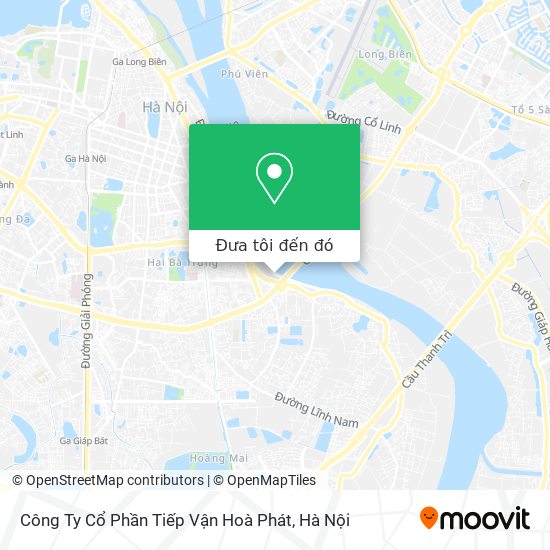 Bản đồ Công Ty Cổ Phần Tiếp Vận Hoà Phát