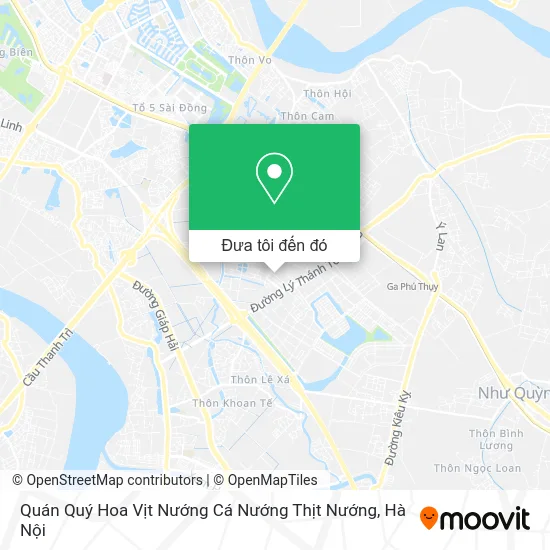 Bản đồ Quán Quý Hoa Vịt Nướng Cá Nướng Thịt Nướng