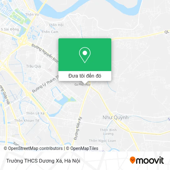 Bản đồ Trường THCS Dương Xá