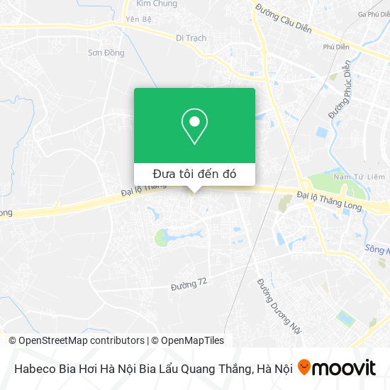 Bản đồ Habeco Bia Hơi Hà Nội Bia Lẩu Quang Thắng