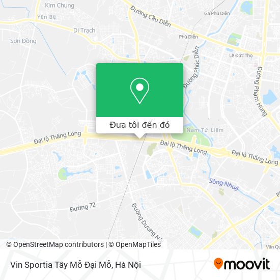 Bản đồ Vin Sportia Tây Mỗ Đại Mỗ
