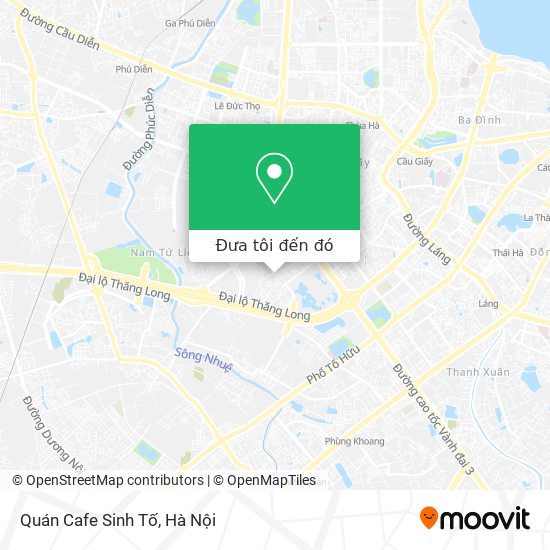 Bản đồ Quán Cafe Sinh Tố