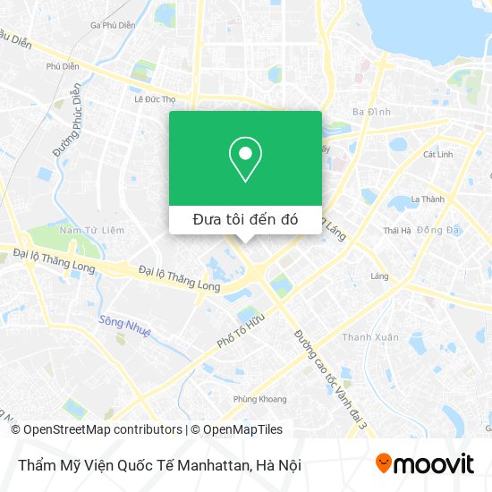Bản đồ Thẩm Mỹ Viện Quốc Tế Manhattan