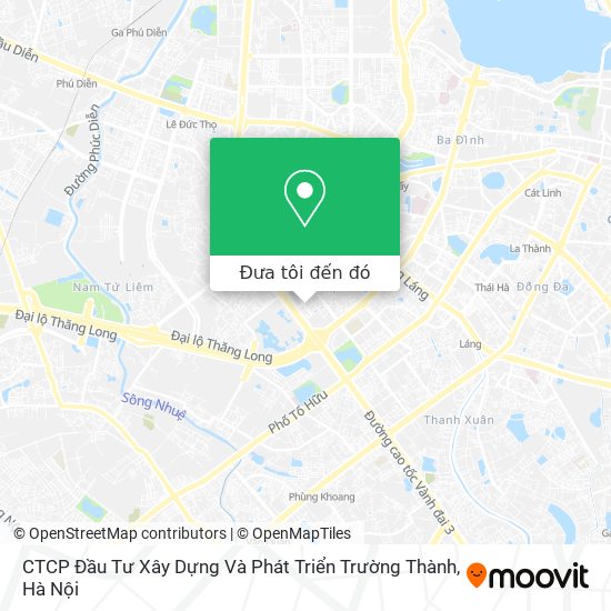 Bản đồ CTCP Đầu Tư Xây Dựng Và Phát Triển Trường Thành