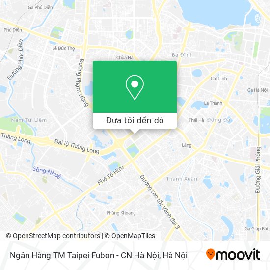 Bản đồ Ngân Hàng TM Taipei Fubon - CN Hà Nội