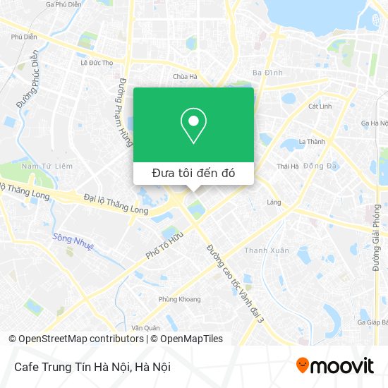 Bản đồ Cafe Trung Tín Hà Nội