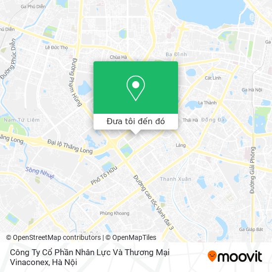 Bản đồ Công Ty Cổ Phần Nhân Lực Và Thương Mại Vinaconex
