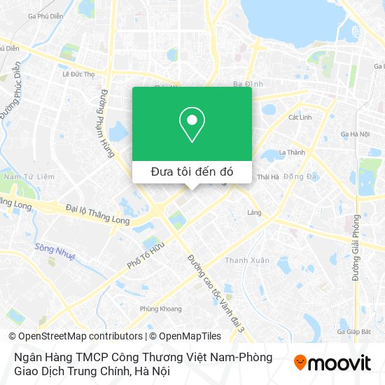 Bản đồ Ngân Hàng TMCP Công Thương Việt Nam-Phòng Giao Dịch Trung Chính