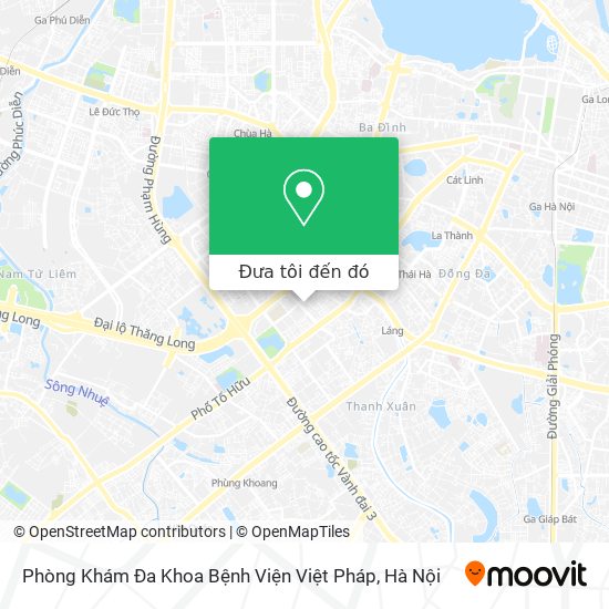 Bản đồ Phòng Khám Đa Khoa Bệnh Viện Việt Pháp