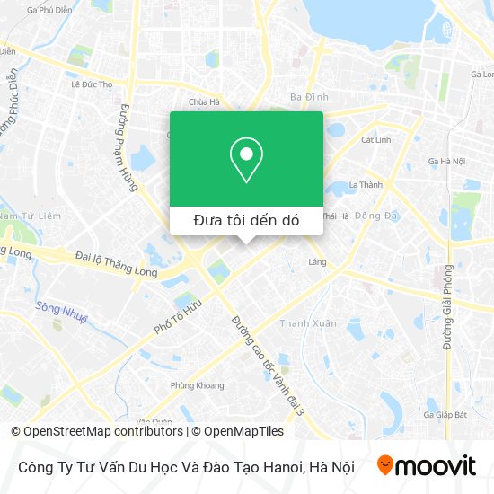 Bản đồ Công Ty Tư Vấn Du Học Và Đào Tạo Hanoi