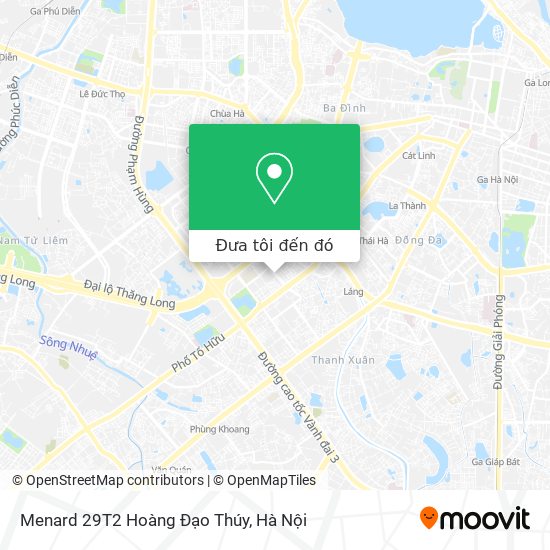 Bản đồ Menard 29T2 Hoàng Đạo Thúy