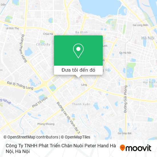 Bản đồ Công Ty TNHH Phát Triển Chăn Nuôi Peter Hand Hà Nội