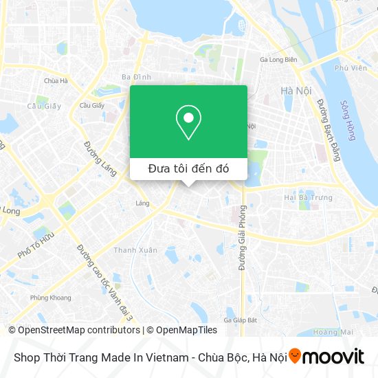 Bản đồ Shop Thời Trang Made In Vietnam - Chùa Bộc