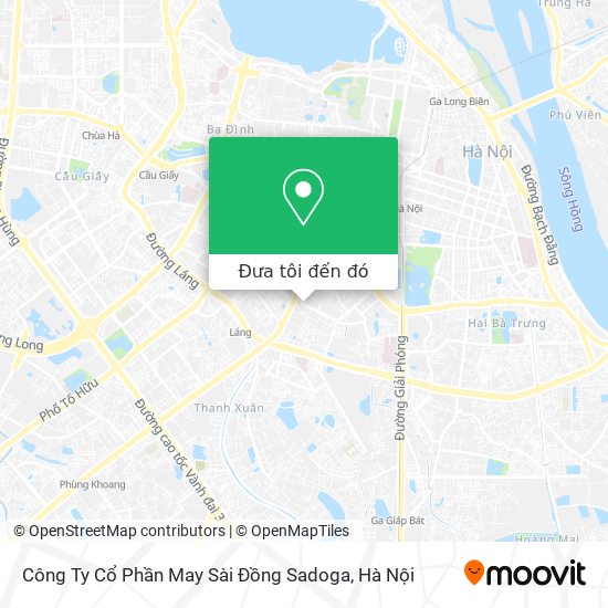 Bản đồ Công Ty Cổ Phần May Sài Đồng Sadoga