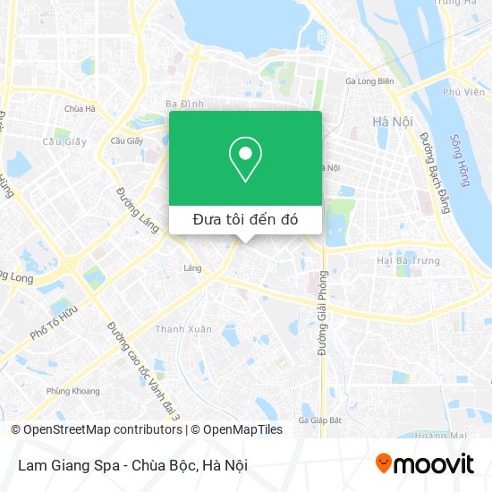 Bản đồ Lam Giang Spa - Chùa Bộc