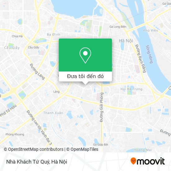 Bản đồ Nhà Khách Tứ Quý