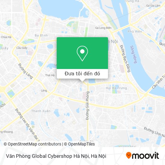 Bản đồ Văn Phòng Global Cybershop Hà Nội