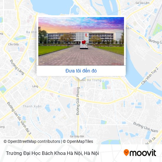 Bản đồ Trường Đại Học Bách Khoa Hà Nội