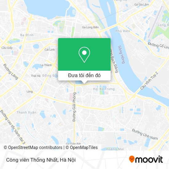 Bản đồ Công viên Thống Nhất