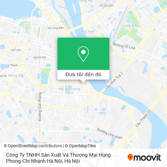 Bản đồ Công Ty TNHH Sản Xuất Và Thương Mại Hùng Phong-Chi Nhánh Hà Nội