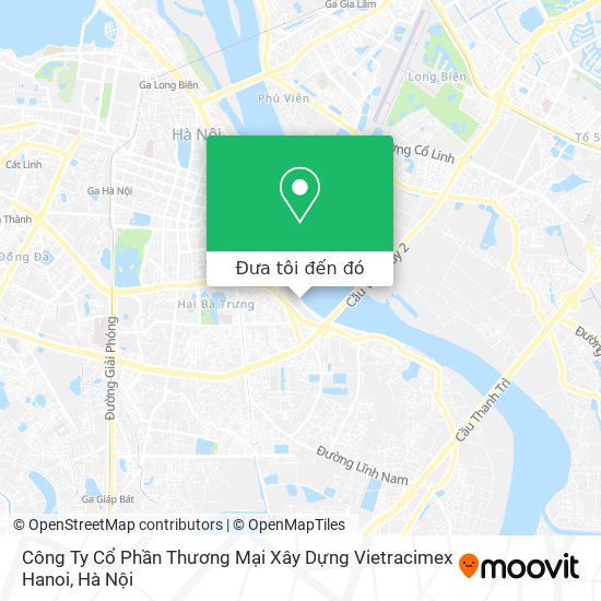 Bản đồ Công Ty Cổ Phần Thương Mại Xây Dựng Vietracimex Hanoi