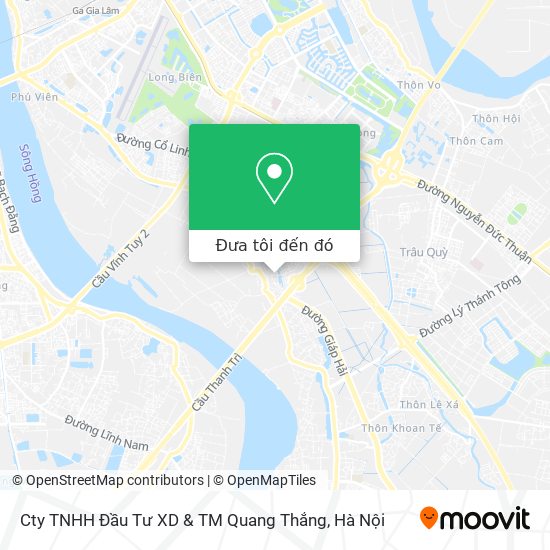 Bản đồ Cty TNHH Đầu Tư XD & TM Quang Thắng