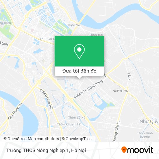 Bản đồ Trường THCS Nông Nghiệp 1