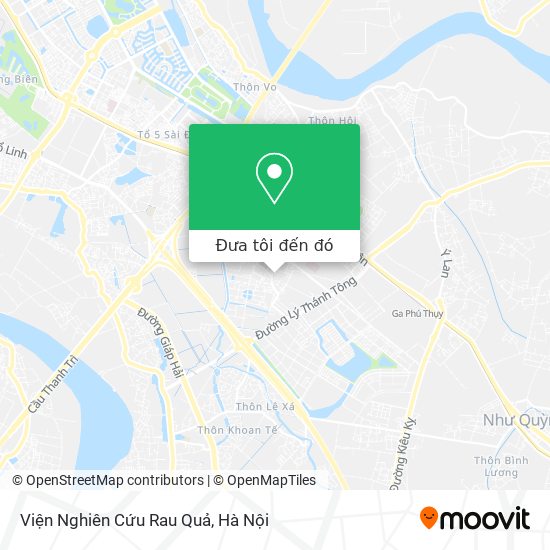 Bản đồ Viện Nghiên Cứu Rau Quả