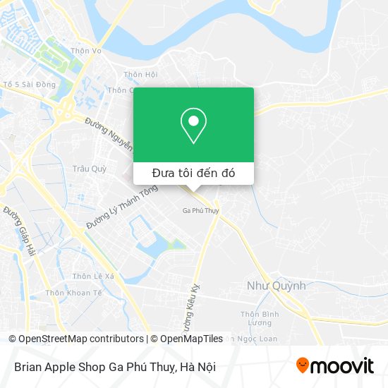 Bản đồ Brian Apple Shop Ga Phú Thuỵ