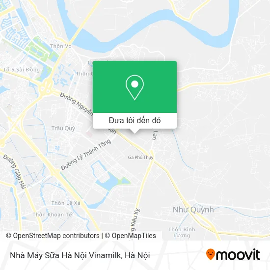 Bản đồ Nhà Máy Sữa Hà Nội Vinamilk