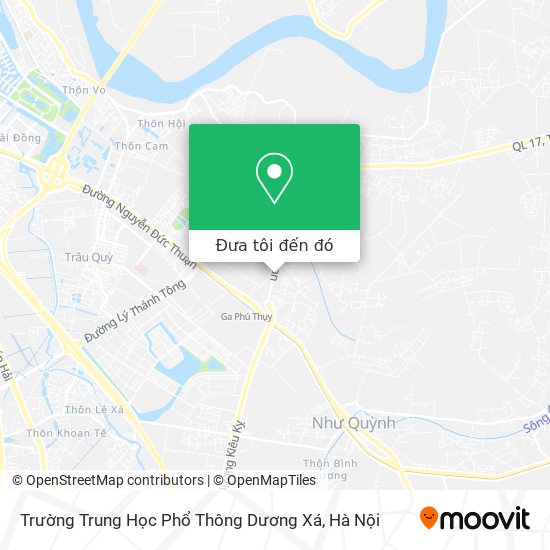 Bản đồ Trường Trung Học Phổ Thông Dương Xá