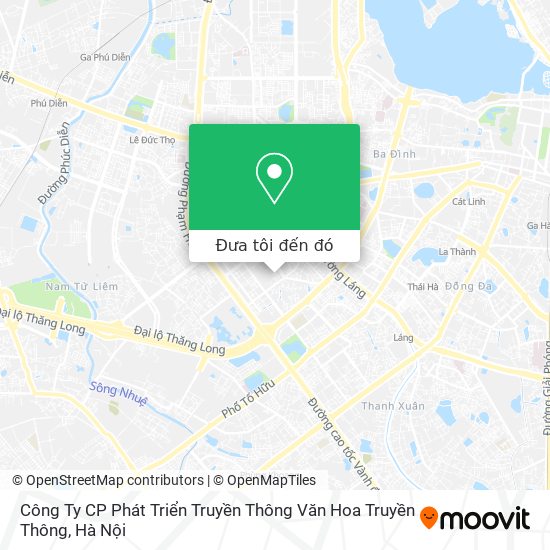 Bản đồ Công Ty CP Phát Triển Truyền Thông Văn Hoa Truyền Thông