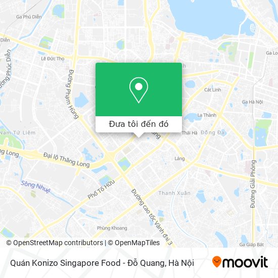 Bản đồ Quán Konizo Singapore Food - Đỗ Quang