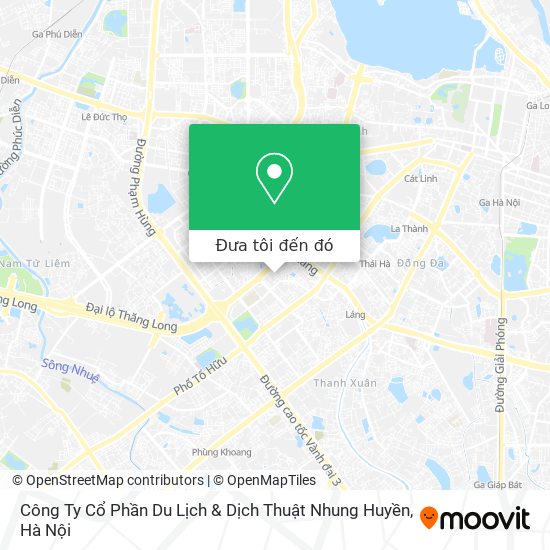 Bản đồ Công Ty Cổ Phần Du Lịch & Dịch Thuật Nhung Huyền