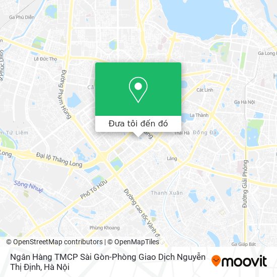 Bản đồ Ngân Hàng TMCP Sài Gòn-Phòng Giao Dịch Nguyễn Thị Định