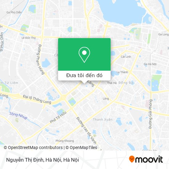 Bản đồ Nguyễn Thị Định, Hà Nội