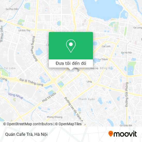 Bản đồ Quán Cafe Trà
