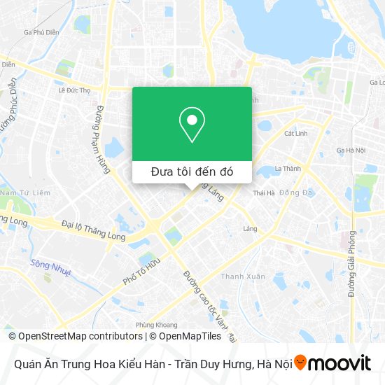 Bản đồ Quán Ăn Trung Hoa Kiểu Hàn - Trần Duy Hưng
