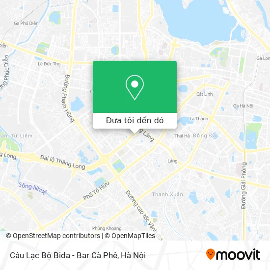 Bản đồ Câu Lạc Bộ Bida - Bar Cà Phê