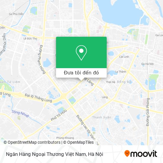 Bản đồ Ngân Hàng Ngoại Thương Việt Nam